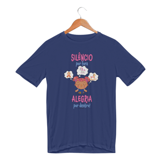 Nome do produto Camiseta Sport Dry Silêncio por fora