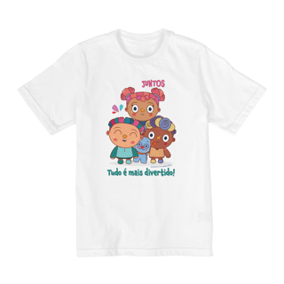 Nome do produto Camiseta Infantil Quality Juntos Tudo é Mais Divertido (10 a 14)