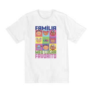 Camiseta Infantil Quality Família Meu Lugar Favorito (10 a 14)