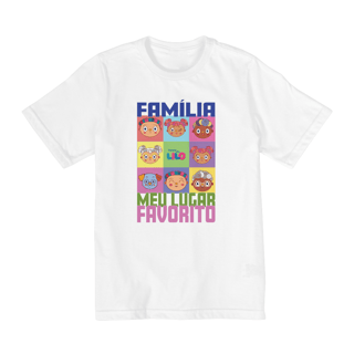 Nome do produto Camiseta Infantil Quality Família Meu Lugar Favorito (2 a 8)