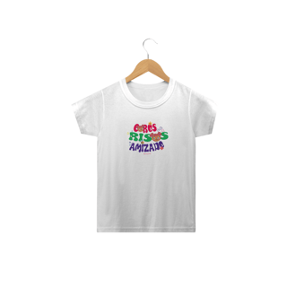 Nome do produto Camiseta Infantil Classic Cores Risadas Amizade