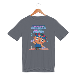 Nome do produto Camiseta Sport Dry Treinar é Brincar de Ser Forte