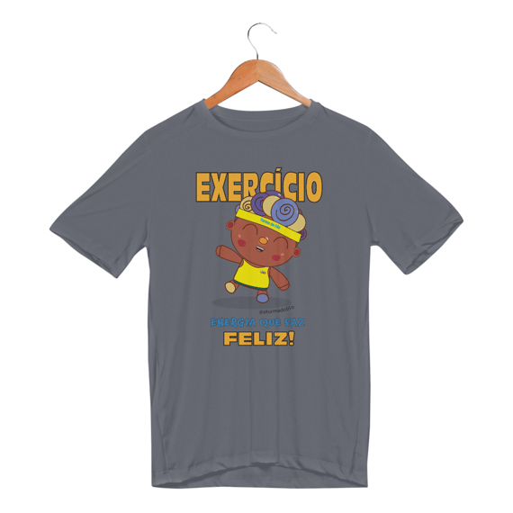 Camiseta Sport Dry Exercício Energia que faz Feliz