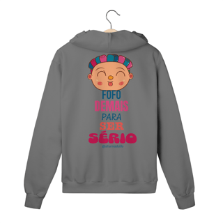 Nome do produto Moletom com Zíper Fofo Demais Para Ser Sério