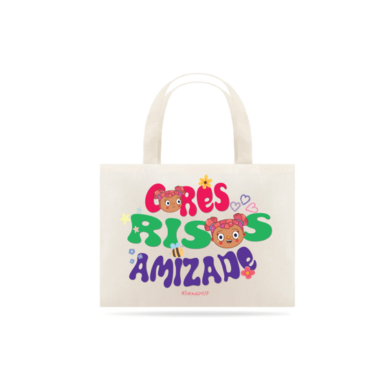 Eco Bag Cores Risadas Amizade