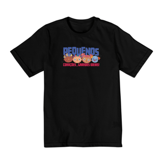 Nome do produto Camiseta Infantil Quality Pequenos Corações Grandes Ideias (10 a 14)