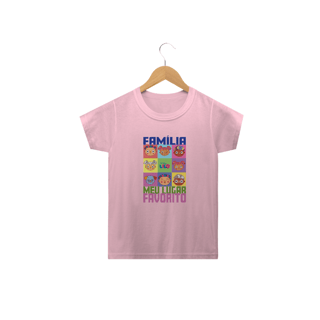 Nome do produto Camiseta Infantil Classic Família Meu Lugar Favorito