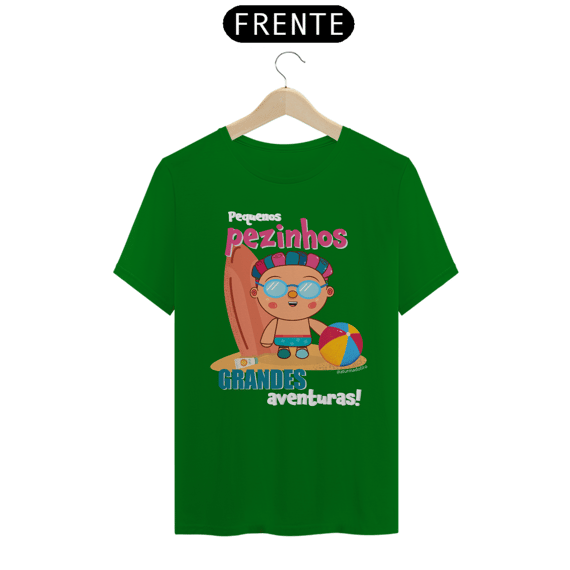 Camiseta Quality Pequenos Pezinhos Grandes Aventuras