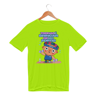 Nome do produto Camiseta Sport Dry Treinar é Brincar de Ser Forte