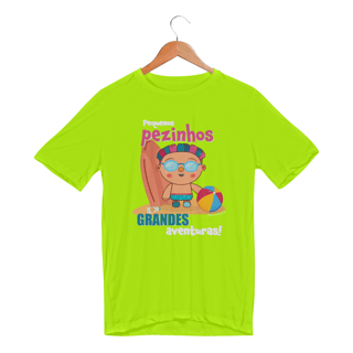 Nome do produto Camiseta Sport Dry Pequenos Pezinhos Grandes Aventuras