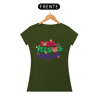 Nome do produto Camiseta Feminina Quality Cores Risadas Amizade