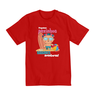 Nome do produto Camiseta Infantil Quality Pequenos Pezinhos Grandes Aventuras (2 a 8)