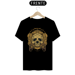 Nome do produto CAMISETA UNISSEX CAVEIRA DOURADA