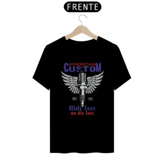 Nome do produto CAMISETA AMERICAN CUSTOM PRETA