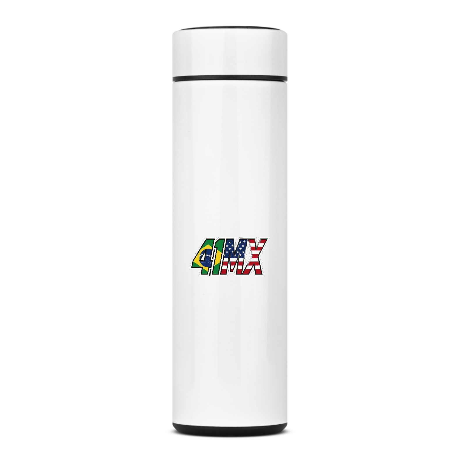 Garrafa Térmica 41MX 400ml Inox Branca com Filtro – Esporte e Escritório - 00195