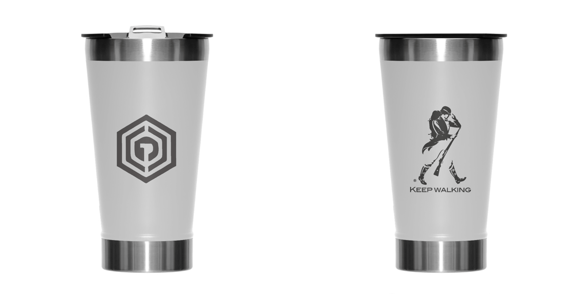 Nome do produto: Copo térmico Keep Walking - branco