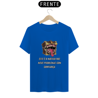 Nome do produto Problemas com Confiança - Camiseta do Baú Mímico