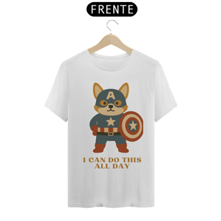Nome do produto Camiseta Corgi América – I Can Do This All Day