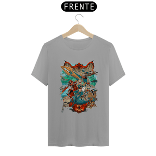 Nome do produto Camiseta - A Caçada Começa - Monster Hunter