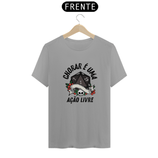 Nome do produto Chorar é uma Ação Livre - Camiseta para Jogadores de RPG