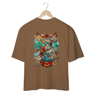 Nome do produto Camiseta Oversized - A Caçada Começa - Monster Hunter