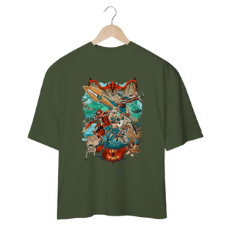 Nome do produto Camiseta Oversized - A Caçada Começa - Monster Hunter