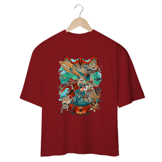 Nome do produto Camiseta Oversized - A Caçada Começa - Monster Hunter