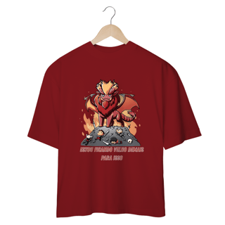 Nome do produto Camiseta Oversized - Velho Demais Para Isso