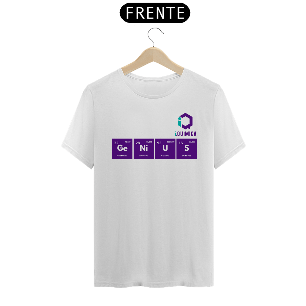 Nome do produto: T-shirt Quality GeNiUS clara