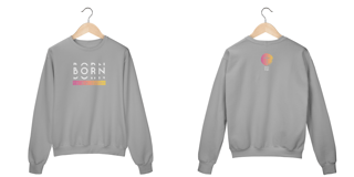 Nome do produto Sweatshirt Born to be saint