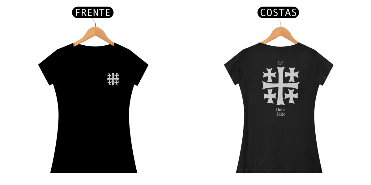 Nome do produto: T-shirt Fem. Jerusalém Minimalist