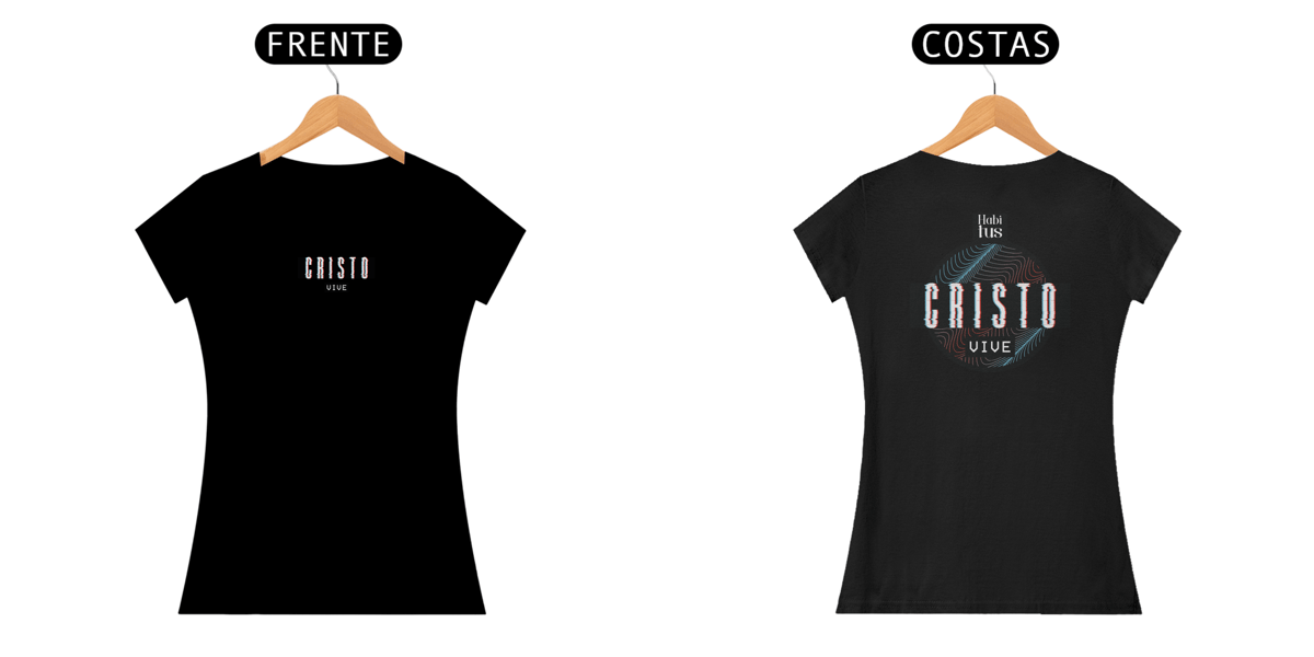 Nome do produto: Tshirt Cristo Vive Glitch