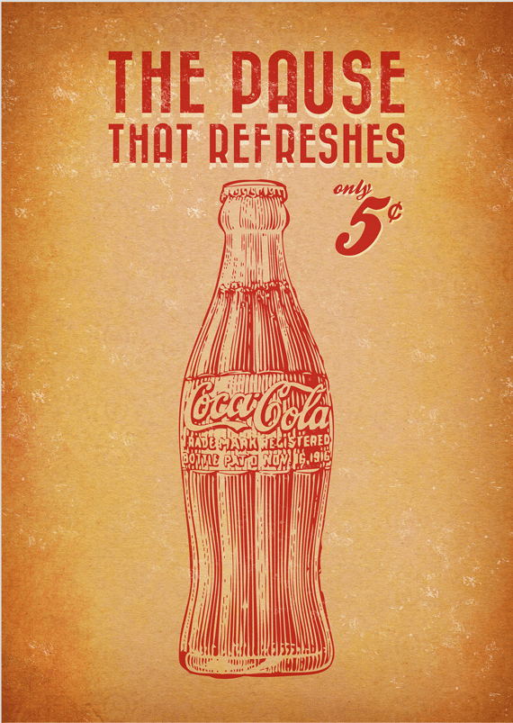 Poster Coca-Cola The Pause