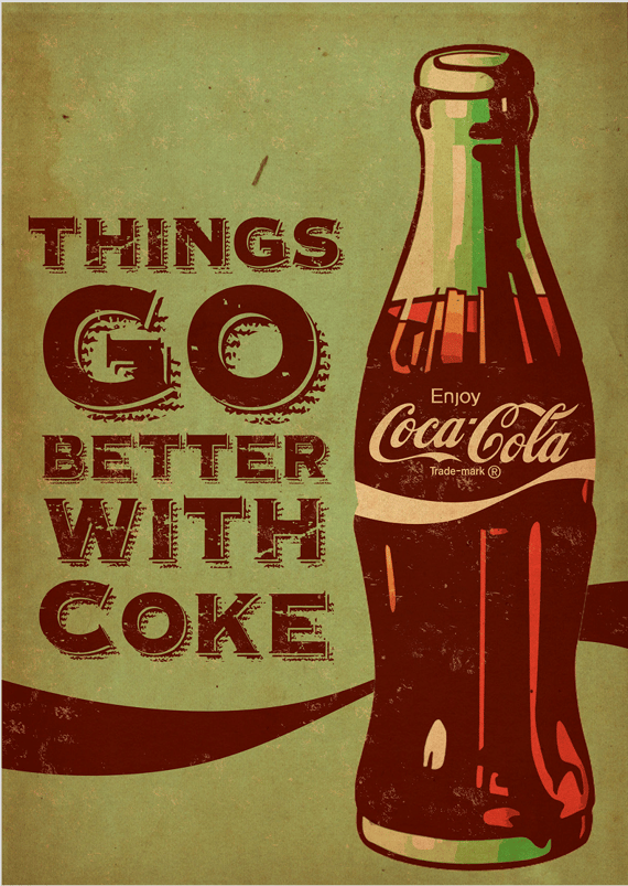 Poster Coca-Cola Things go Better
