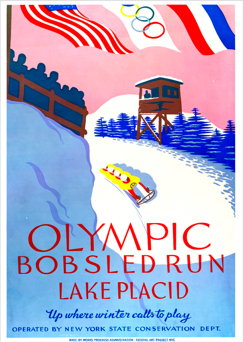 Nome do produto: Poster Olympic Bobsled Run