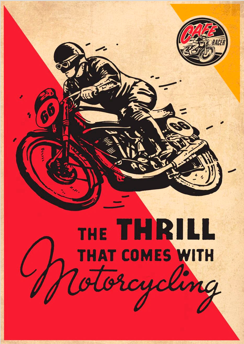Poster Motorcycling