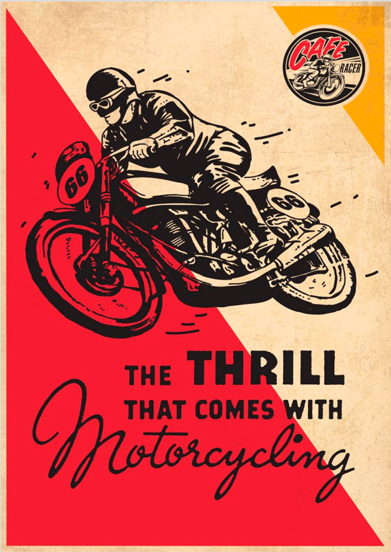 Poster Motorcycling