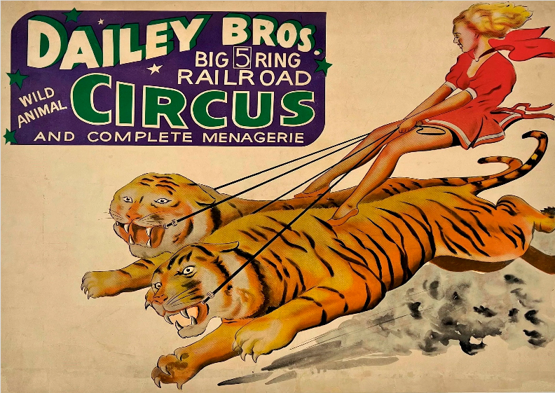 Nome do produto: Poster Dailey Bros Circus