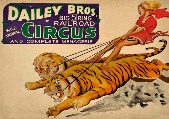Poster Dailey Bros Circus