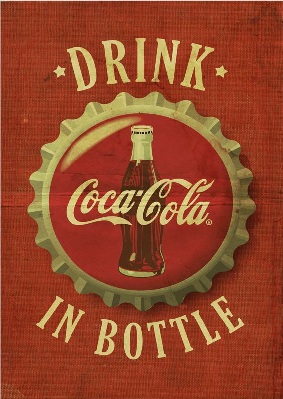 Poster Coca-Cola Drink in Bottle