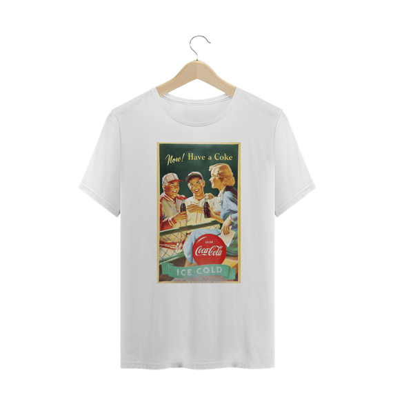 Camisa Coca-Cola Now! Have a coke Plus Size