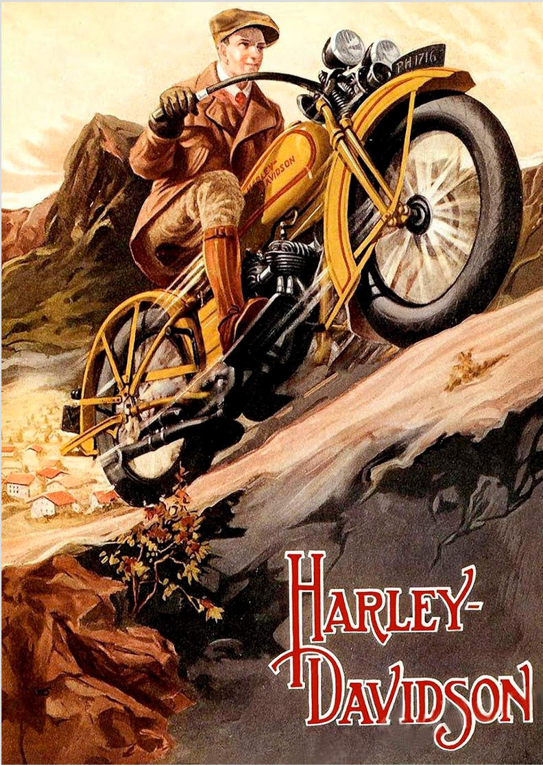 Nome do produto: Poster Harley-Davidson
