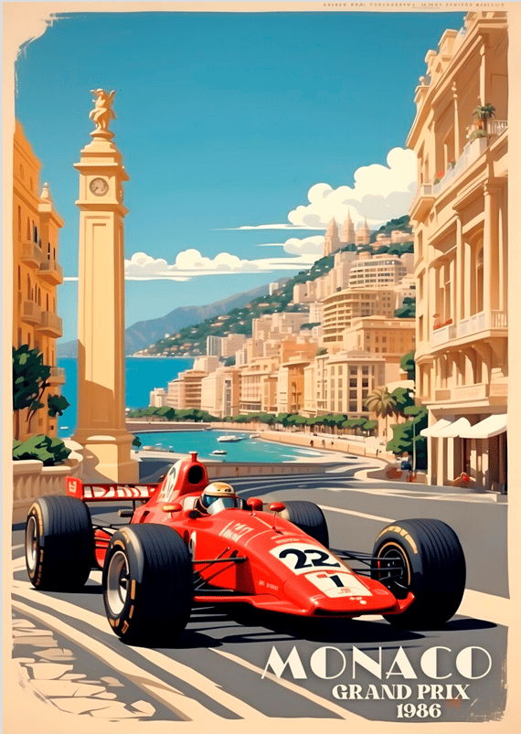 Poster Mônaco 86