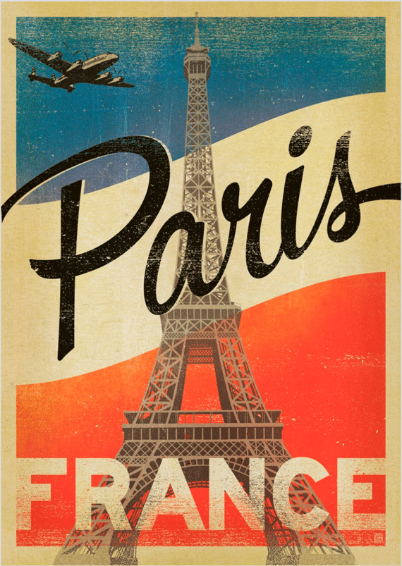 Poster Paris-France