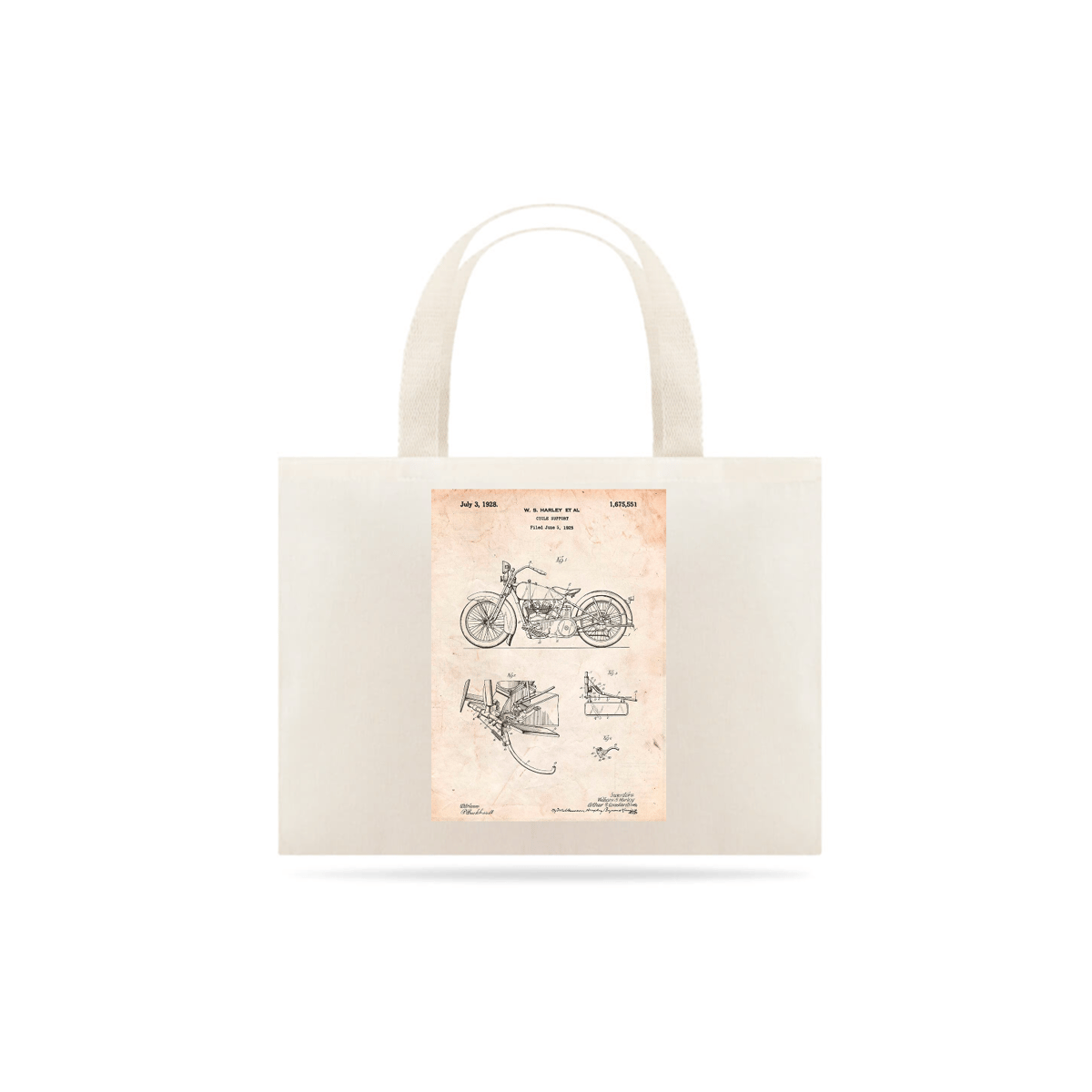 Nome do produto: Ecobag Harley-Davidson Cicle Support Patent