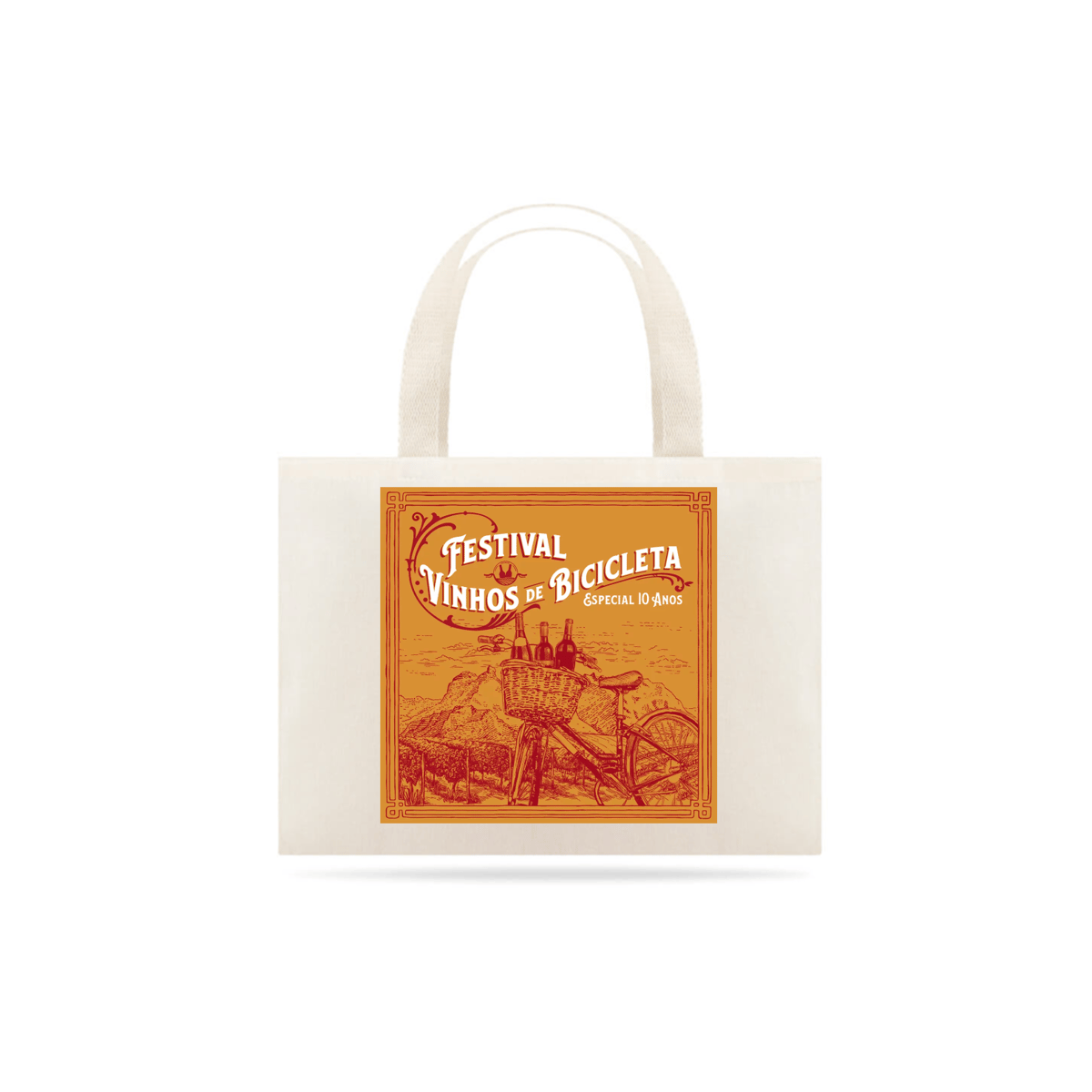 Nome do produto: Ecobag Festival Vinhos de Bicicleta