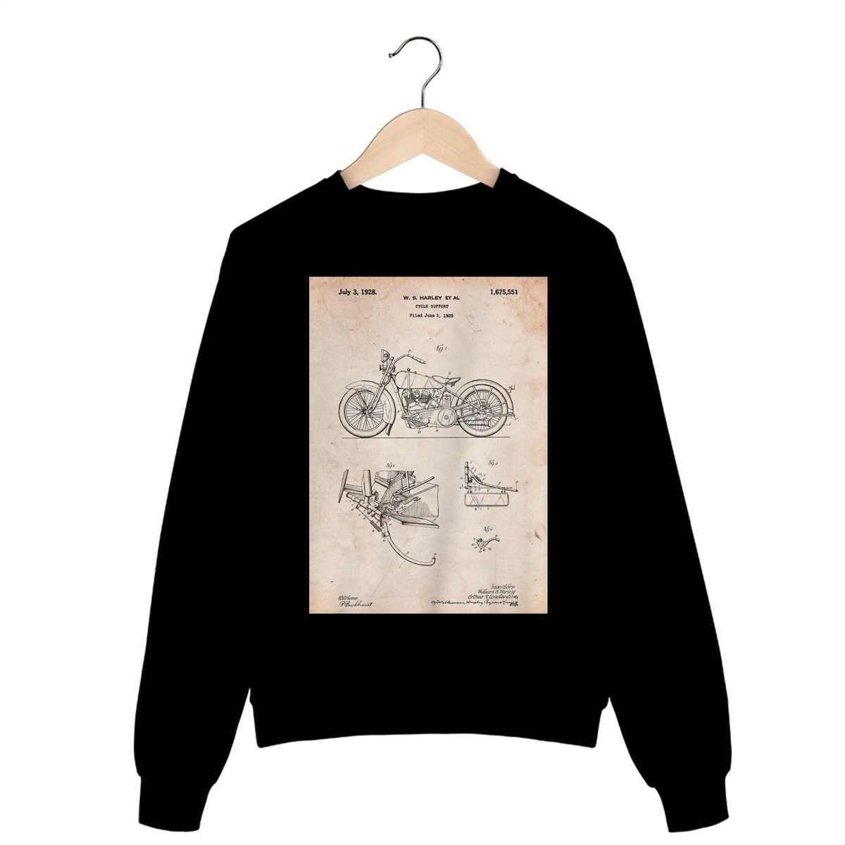 Nome do produto: Moletom Harley-Davidson Cicle Support Patent