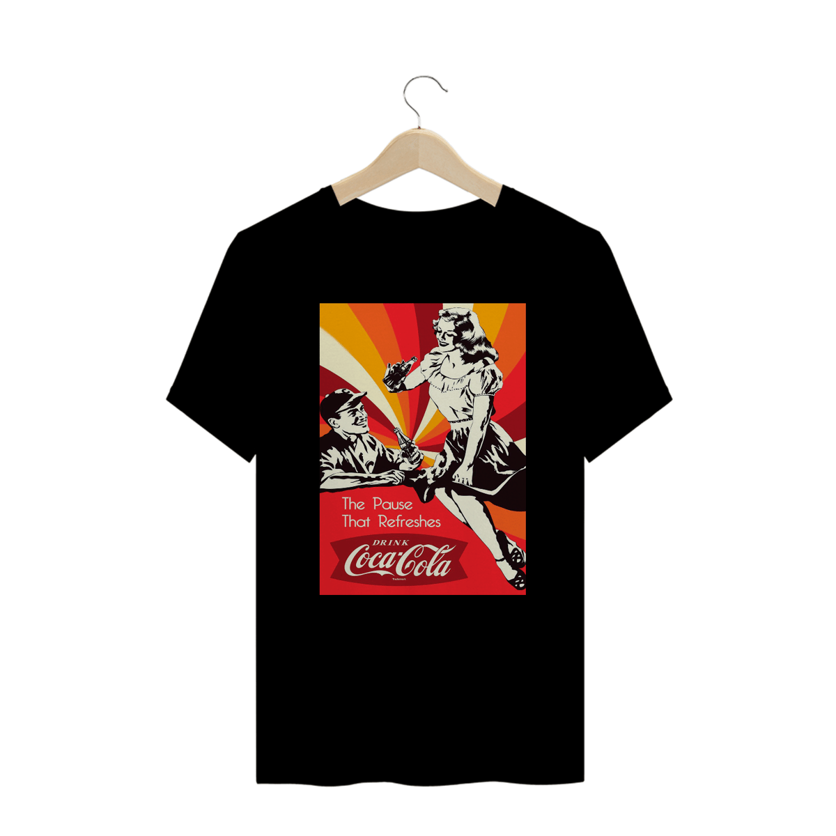 Nome do produto: Camisa Coca-Cola The pause that refreshes Plus Size