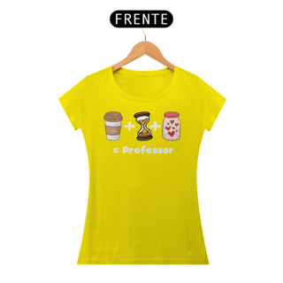 Nome do produto Camiseta Café + Paciência + Amor = Professor