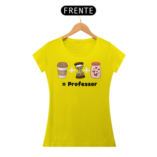 Nome do produto Camiseta Café + Paciência + Amor = Professor